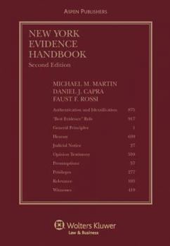 Hardcover New York Evidence Handbook, Second Edition Book