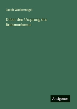 Paperback Ueber den Ursprung des Brahmanismus [German] Book