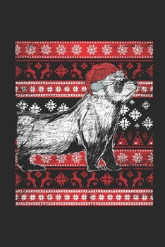 Ugly Christmas - Ferret: Blank Lined Notebook / Journal (6 X 9 -120 Pages) – Ugly Christmas Gift Idea