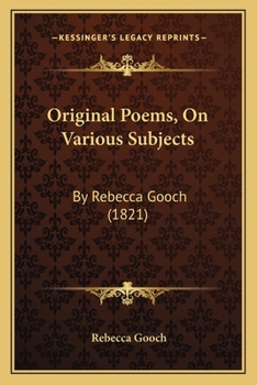 Original Poems, on Various Subjects