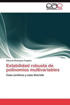 Paperback Estabilidad robusta de polinomios multivariables [Spanish] Book