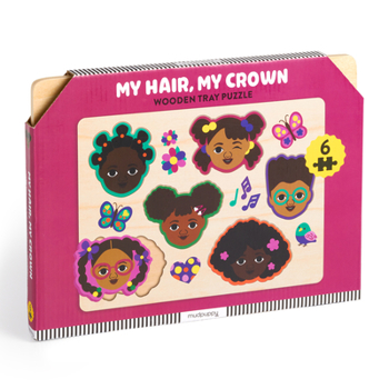 Paperback My Hair, My Crown Wooden Tray Puzzle Book