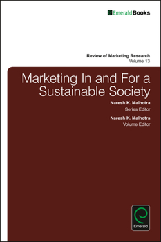 Hardcover Marketing in and for a Sustainable Society Book