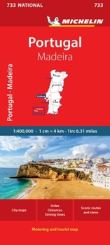 Loose Leaf Michelin Portugal, Madeira Road and Tourist Map Book
