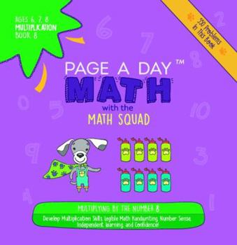 Paperback Page a Day Math Multiplication Book 8: Multiplying 8 by the Numbers 0-12 Book