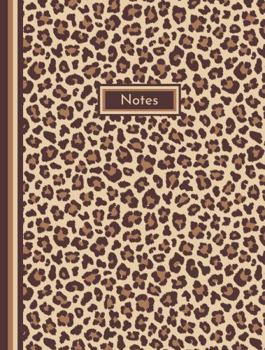 Paperback Leopard Print Notebook Journal for Work or School, 8.5 X 11 Inches: Lined College Ruled Composition Book Animal Print Book