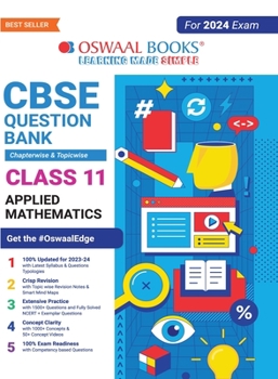 Oswaal CBSE Class 11 Applied Mathematics Question Bank