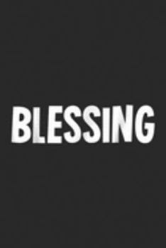Paperback Blessing: Blessing in Disguise Funny Halloween Costume Idea Journal/Notebook Blank Lined Ruled 6x9 100 Pages Book