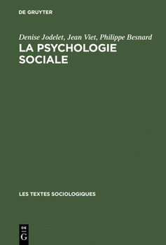 Hardcover La psychologie sociale [French] Book