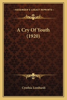 Paperback A Cry Of Youth (1920) Book