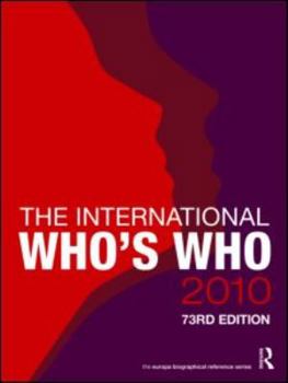 Hardcover The International Who's Who 2010 Book