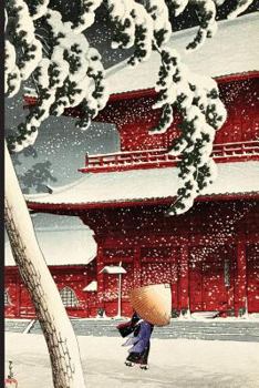 Japanese Art Woodblock Print no.10: Japanese ukiyo style woodblock print notebook, journal book. Attractive 6x9 lined Japanese art blank book featuring . Kawase Hasui Twenty Views of Tokyo