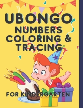 Paperback Ubongo Numbers Coloring and Tracing: For Kindergarten Book