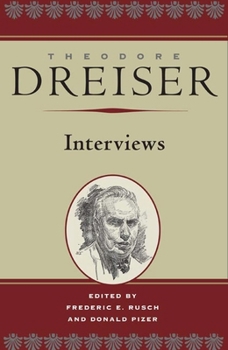 Hardcover Theodore Dreiser: Interviews Book