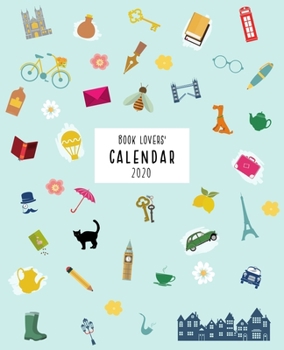 Book Lovers' Calendar 2020: Specifically designed for bibliophiles with weekly book journal pages | Daily + Weekly Agenda with Time-Blocking Layout | Monthly Planning Pages | Clean, easy-to-use design