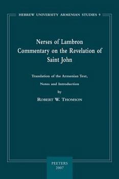 Paperback Nerses of Lambron: Commentary on the Revelation of Saint John Book