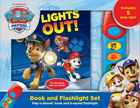 Hardcover Nickelodeon Paw Patrol: Lights Out! Book and 5-Sound Flashlight Set [With Flashlight and Battery] Book