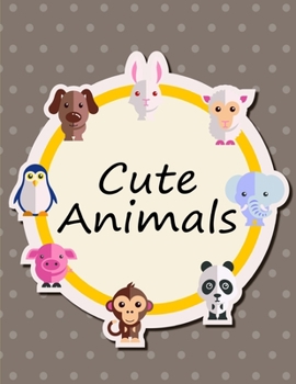 Cute Animals: Children Coloring and Activity Books for Kids Ages 2-4, 4-8, Boys, Girls, Christmas Ideals (Christmastime)
