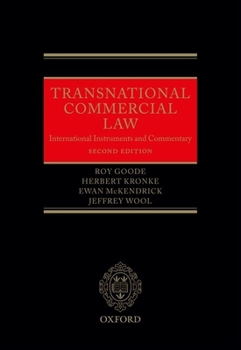 Hardcover Transnational Commercial Law: International Instruments and Commentary Book