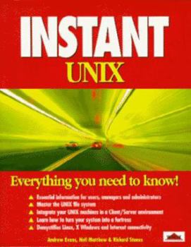 Paperback Instant Unix Book