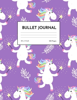 Bullet Journal: Adorable Unicorn Dot Grid Notebook - Dotted Note Pad for Kids, Girls, Teens, Tweens, Women - Gifts for Birthday and Christmas | Creative Art 00544