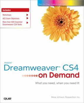 Paperback Adobe Dreamweaver CS4 on Demand Book