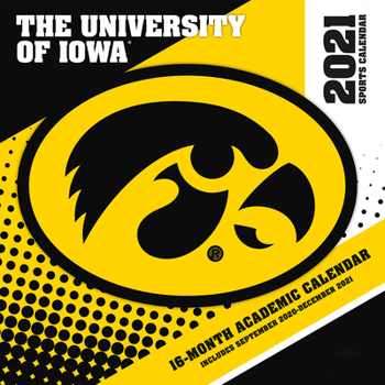 Calendar Iowa Hawkeyes 2021 12x12 Team Wall Calendar Book