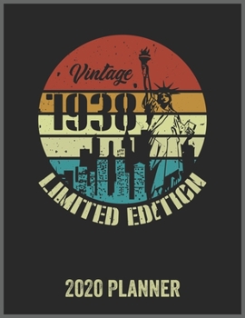 Vintage 1938 Limited Edition 2020 Planner: Daily Weekly Planner with Monthly quick-view/over view with 2020 Planner