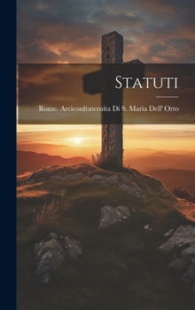 Hardcover Statuti [Italian] Book