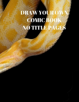 Paperback Draw Your Own Comic Book No Title Pages: 90 Pages of 8.5 X 11 Inch Comic Book First Pages Book
