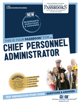 Paperback Chief Personnel Administrator (C-942): Passbooks Study Guide Volume 942 Book