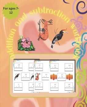 Paperback Borneo Theme: Addition and Subtraction-200 problems for developing fluency in math operations. Book