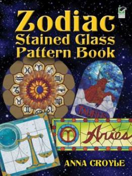 Paperback Zodiac Stained Glass Pattern Book