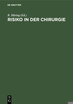 Hardcover Risiko in der Chirurgie [German] Book