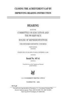 Paperback Closing the achievement gap by improving reading instruction Book