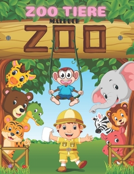 Paperback Zoo Tiere - Malbuch [German] Book