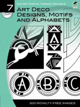 Paperback Art Deco Designs, Motifs and Alphabets [With Clip Art] Book