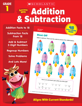 Paperback Scholastic Success with Addition & Subtraction Grade 1 Workbook Book