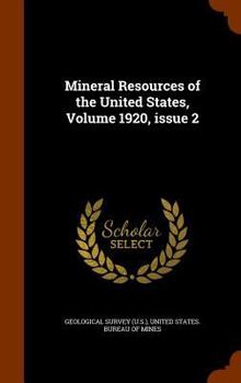 Mineral Resources of the United States, Volume 1920, Issue 2