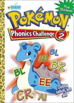 Paperback Pokemon Phonics Challenge Grade 2 with EZ Peel Stickers (Workbooks With Stickers) Book