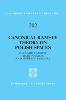 Hardcover Canonical Ramsey Theory on Polish Spaces Book
