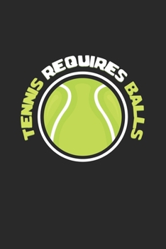 Paperback Tennis requires balls: 6x9 Tennis - grid - squared paper - notebook - notes Book
