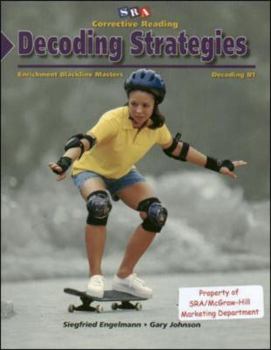 Hardcover Corrective Reading Decoding Level B1, Blackline Masters Book