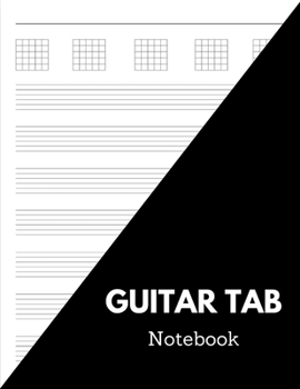 Paperback Guitar Tab Notebook: 150 Guitar Chord and Tablature Writing Paper Book