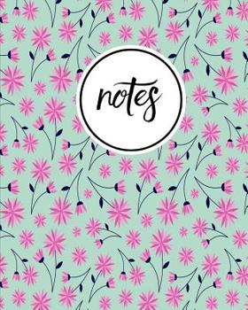 Paperback Notes: Floral Print Blue (9) - Cute Writing Notebook For School, Home & Office - [Classic] Book