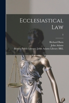 Paperback Ecclesiastical Law; 3 Book