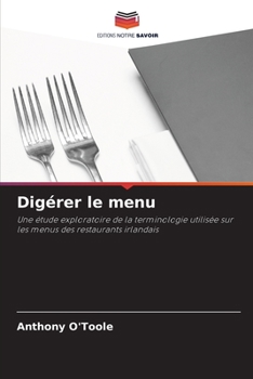 Paperback Digérer le menu [French] Book