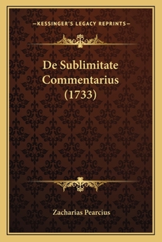 Paperback De Sublimitate Commentarius (1733) [Latin] Book
