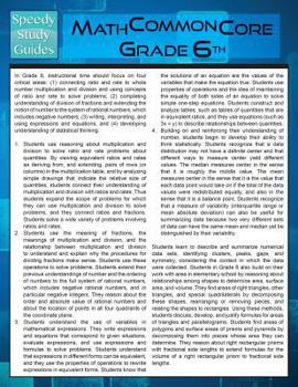 Paperback Math Common Core 6th Grade (Speedy Study Guide) Book