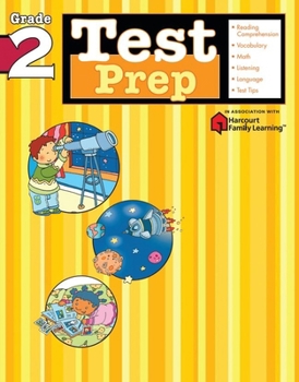 Paperback Test Prep: Grade 2 (Flash Kids Harcourt Family Learning) Book